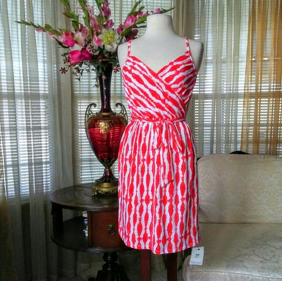 Tart Dresses & Skirts - Tart red and white sleeveless dress NEW